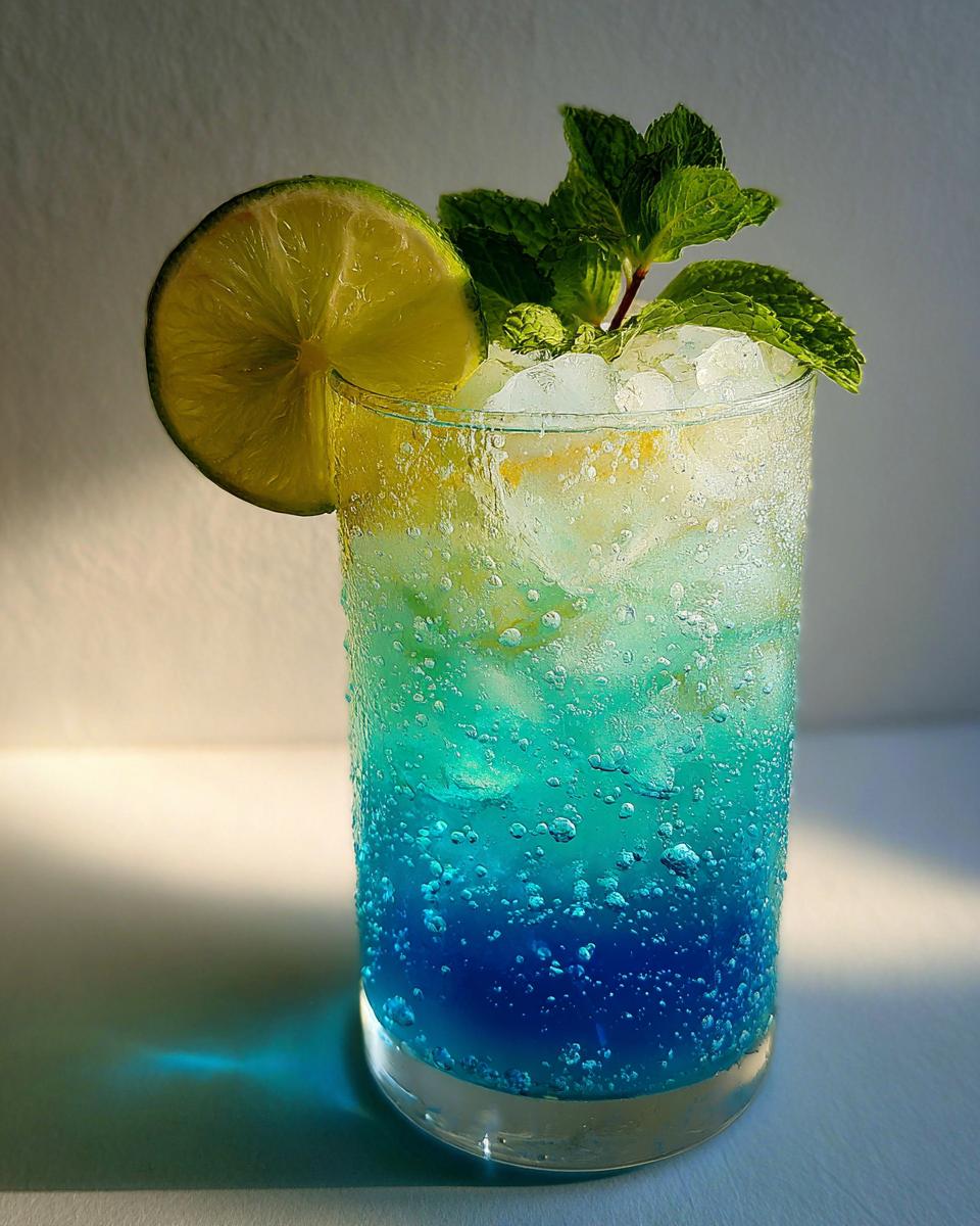 Blue Curaçao Mocktail - detail 3