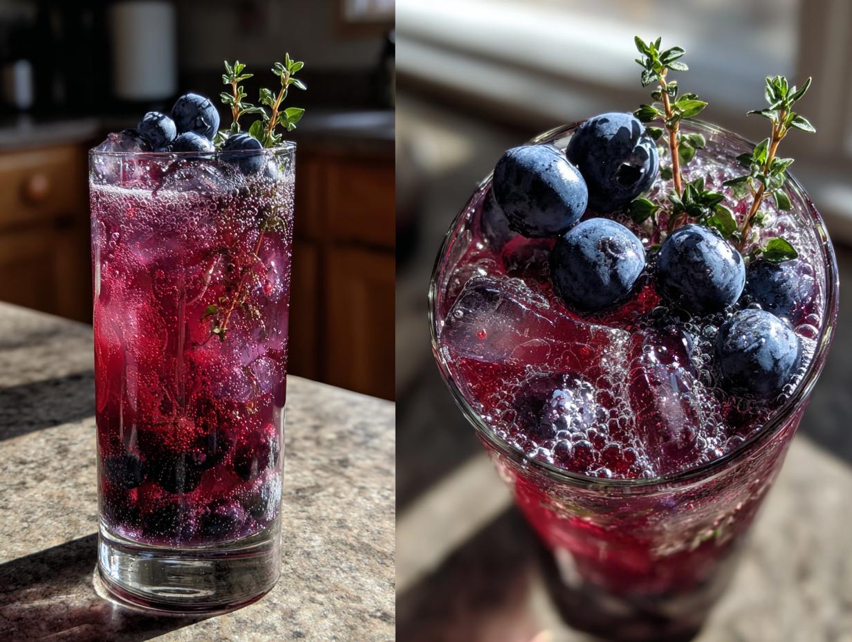Blueberry Thyme Mocktail