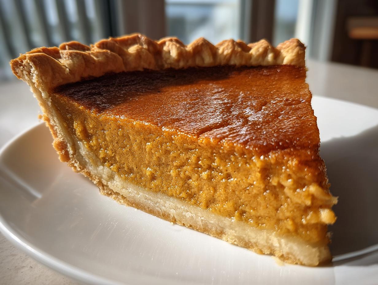 Bourbon Maple Pumpkin Pie