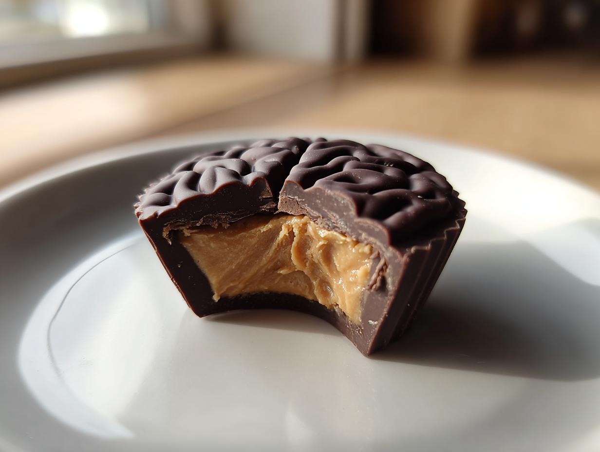 Brain-Shaped Peanut Butter Cups