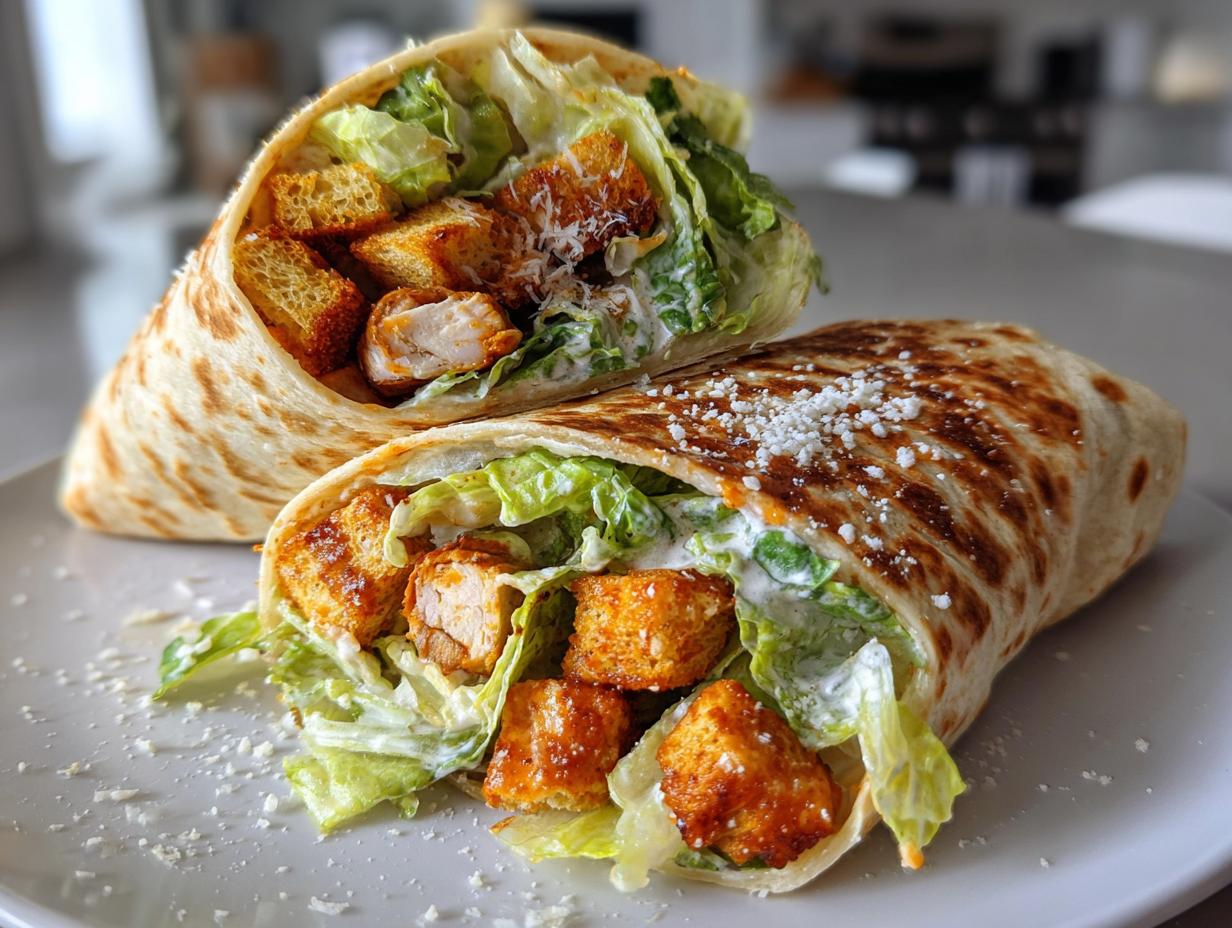 Buffalo Chicken Caesar Wrap
