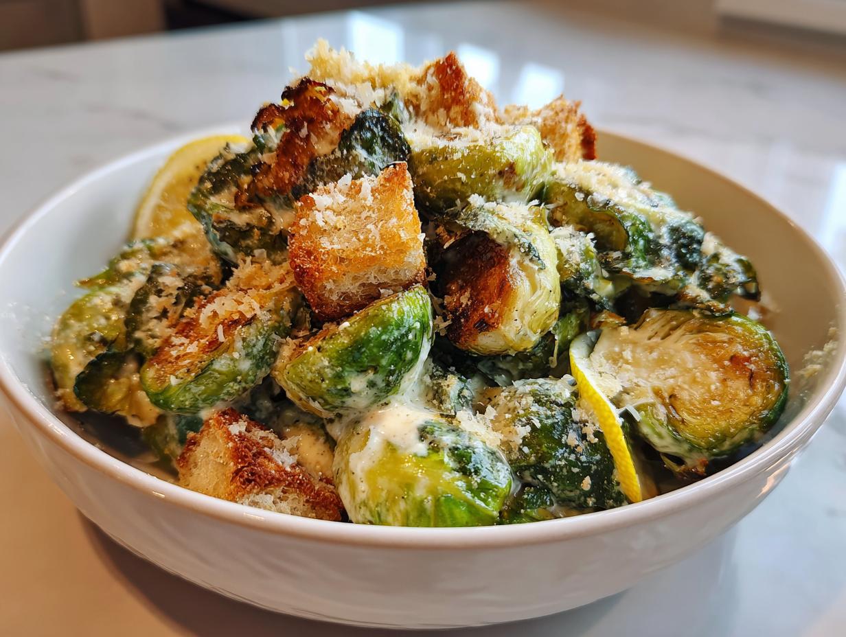 Caesar Brussels Sprouts