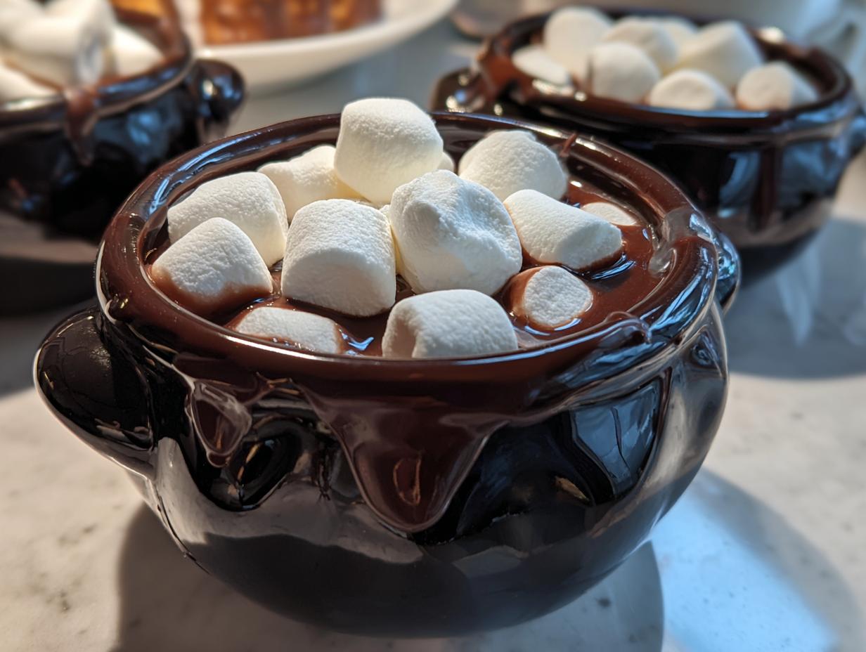 Candy Cauldrons Filled with Mini Marshmallows