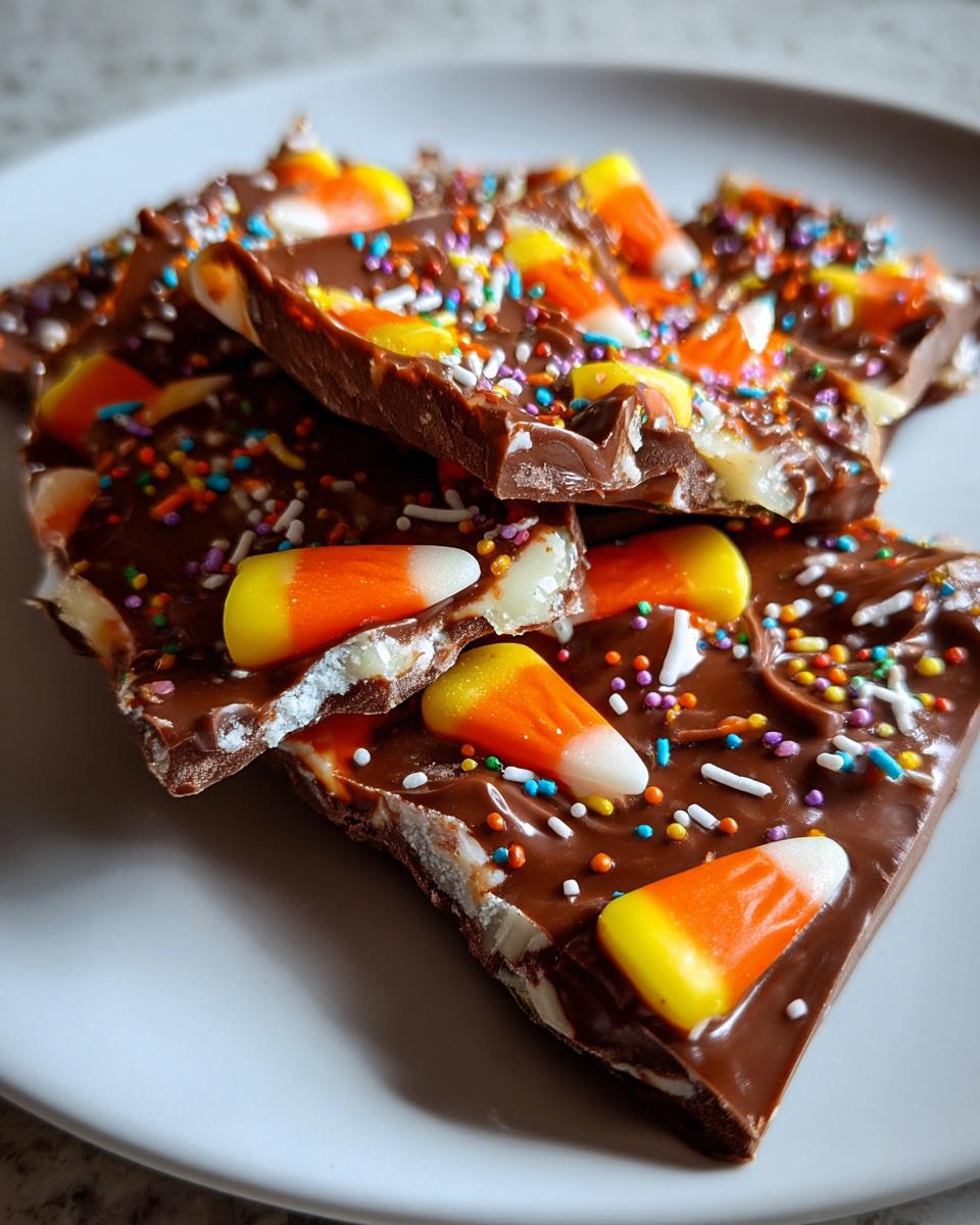 Irresistible 3-Ingredient Candy Corn Bark Magic 8 Candy Corn Bark - detail 3