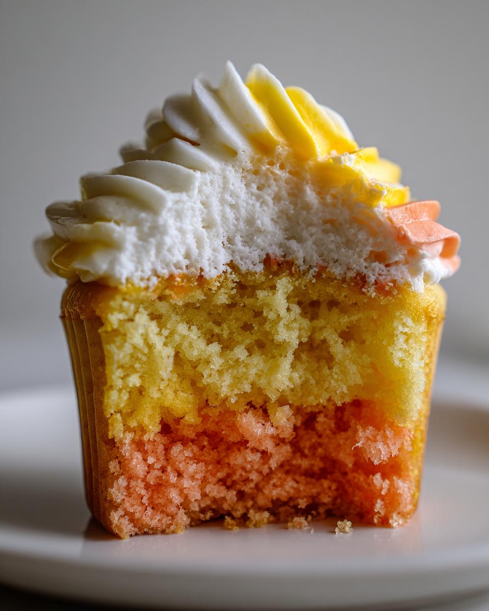 Candy Corn Cupcakes - detail 2