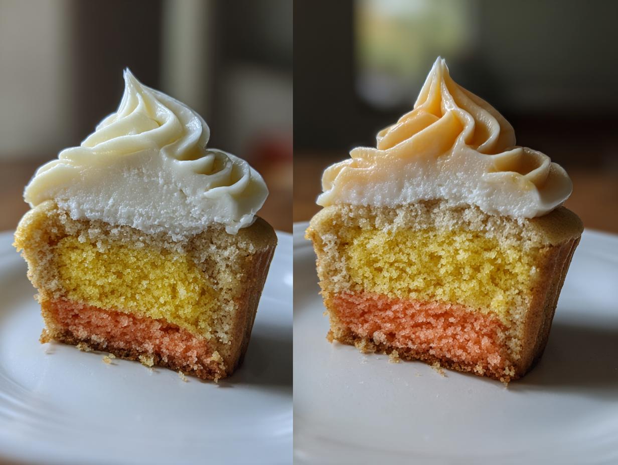 Candy Corn Cupcakes