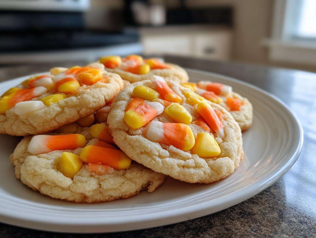 Candy Corn Sugar Cookies