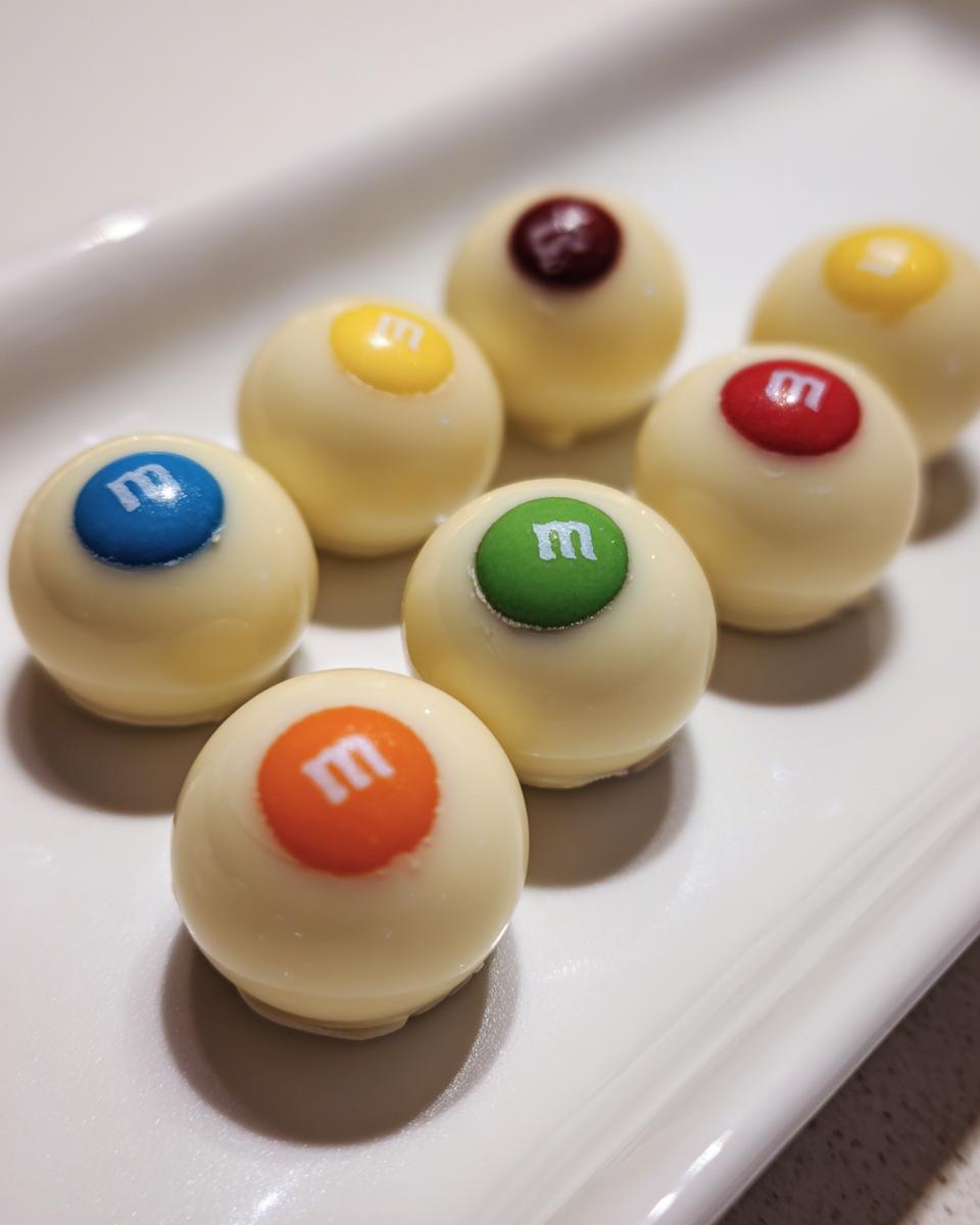 Candy Eyeballs (white chocolate & M&M centers) - detail 1