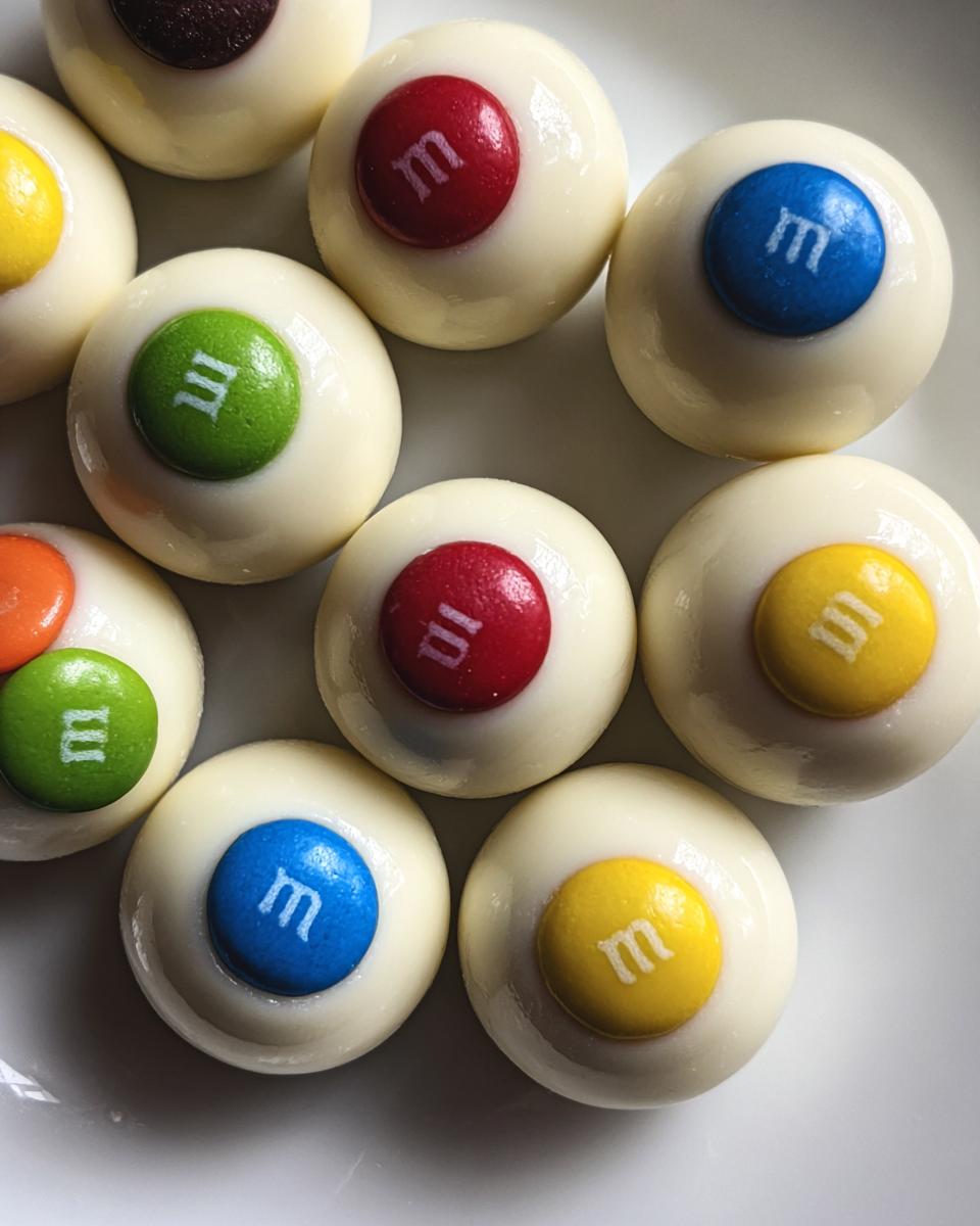 Candy Eyeballs (white chocolate & M&M centers) - detail 2