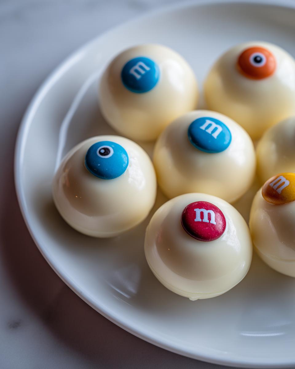 Candy Eyeballs (white chocolate & M&M centers) - detail 3