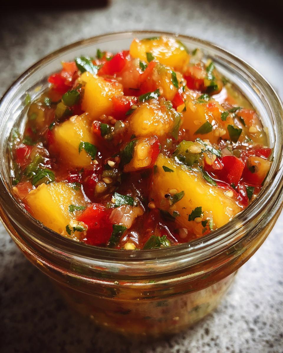 Juicy 4-Ingredient Canning Peach Salsa That Will Wow 7 Canning Peach Salsa - detail 2