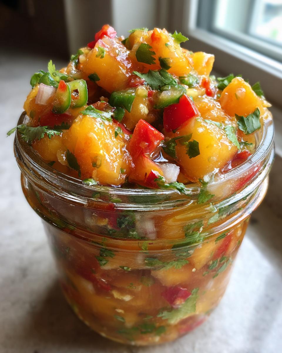 Juicy 4-Ingredient Canning Peach Salsa That Will Wow 9 Canning Peach Salsa - detail 4