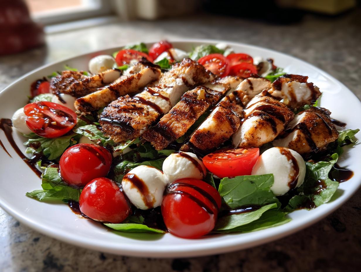 Caprese Grilled Chicken Salad