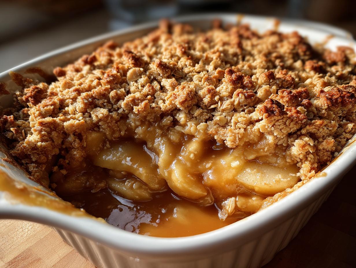 Caramel Apple Crisp