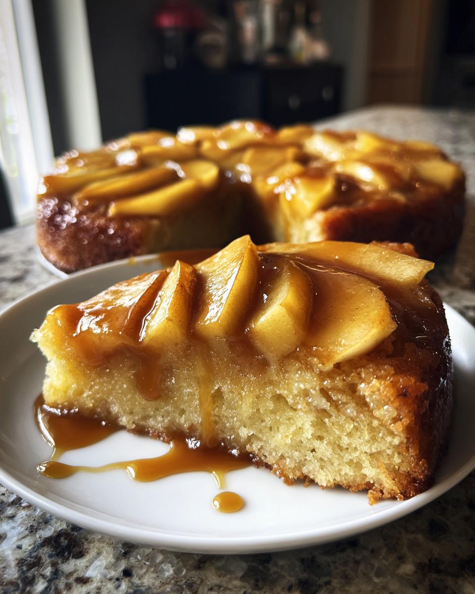 Irresistible Caramel Apple Upside-Down Cake in 3 Easy Steps 5 Caramel Apple Upside-Down Cake - detail 1