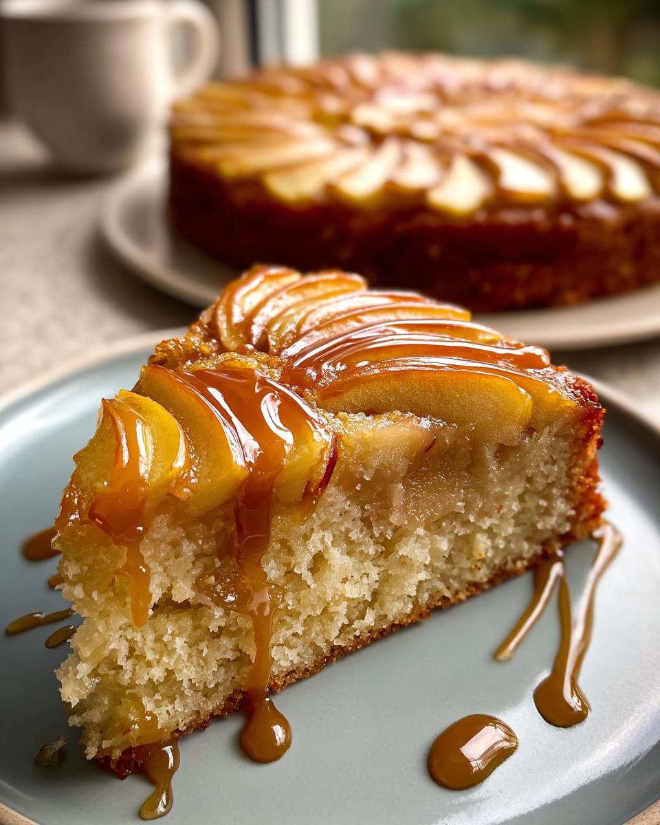 Irresistible Caramel Apple Upside-Down Cake in 3 Easy Steps 6 Caramel Apple Upside-Down Cake - detail 2