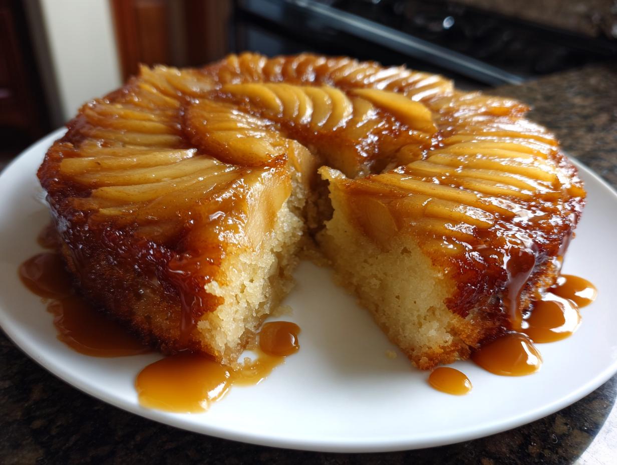 Caramel Apple Upside-Down Cake