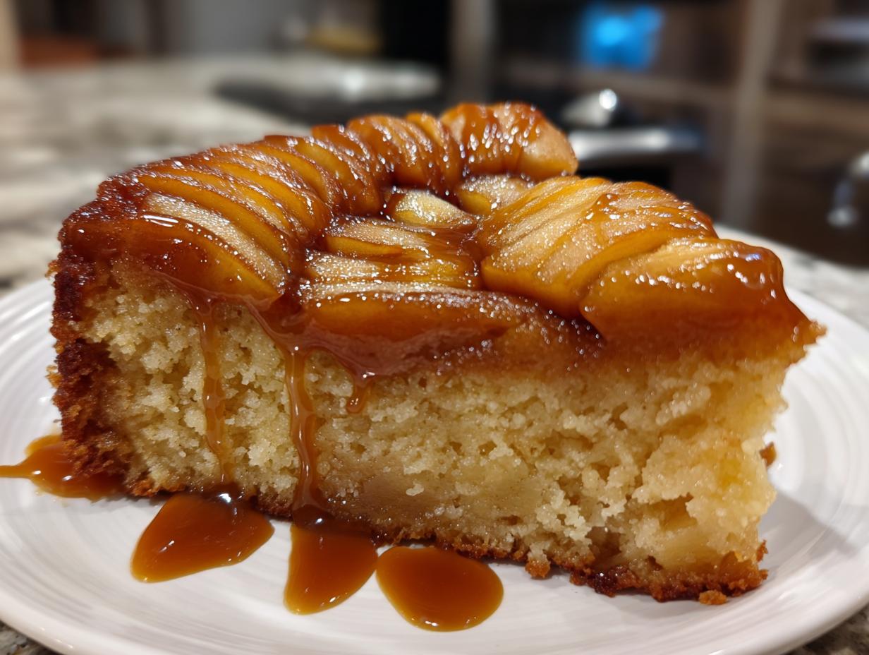 Caramel Apple Upside-Down Cake