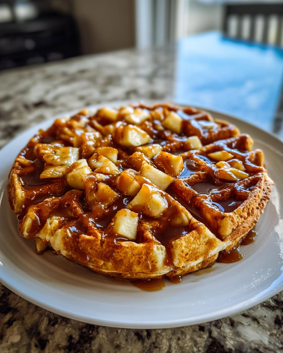 Perfect Caramel Apple Waffles in Just 4 Easy Steps 9 Caramel Apple Waffles - detail 4