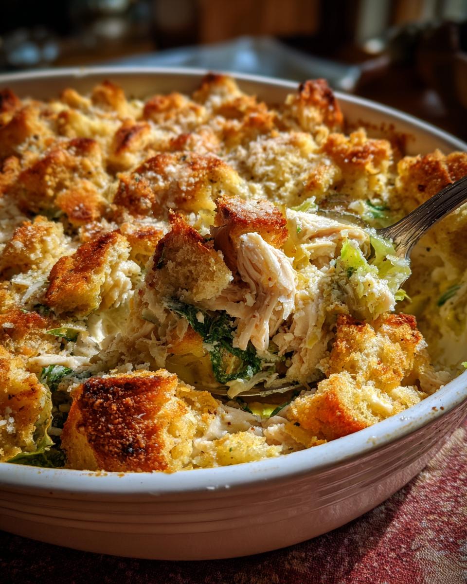 Irresistible 30-Min Chicken Caesar Casserole You'll Crave Daily 7 Chicken Caesar Casserole - detail 2