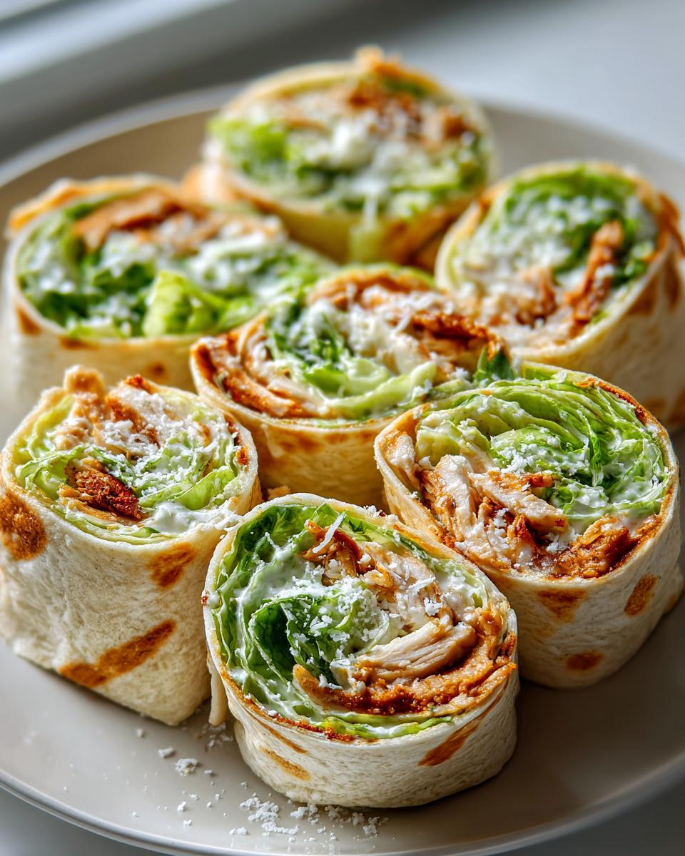 Chicken Caesar Pinwheels - detail 1