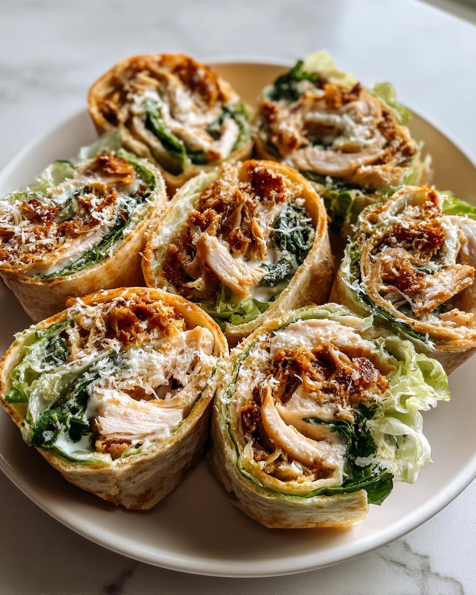 Chicken Caesar Pinwheels - detail 2
