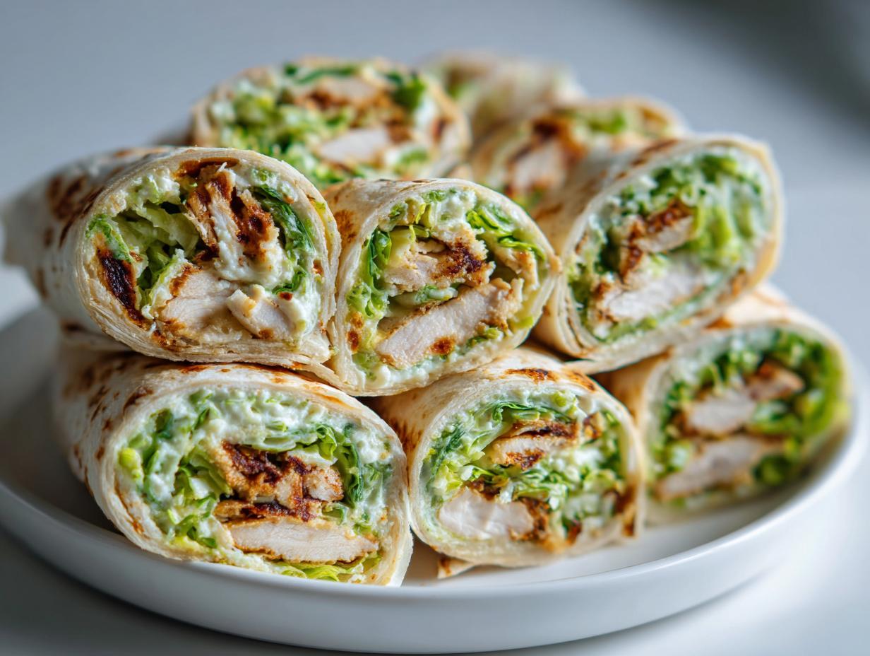 Chicken Caesar Pinwheels