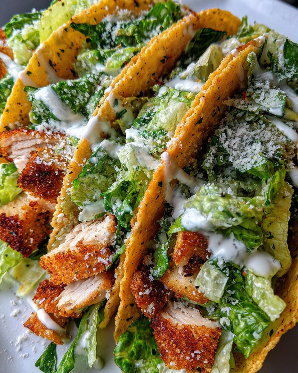 Chicken Caesar Salad Tacos - detail 2