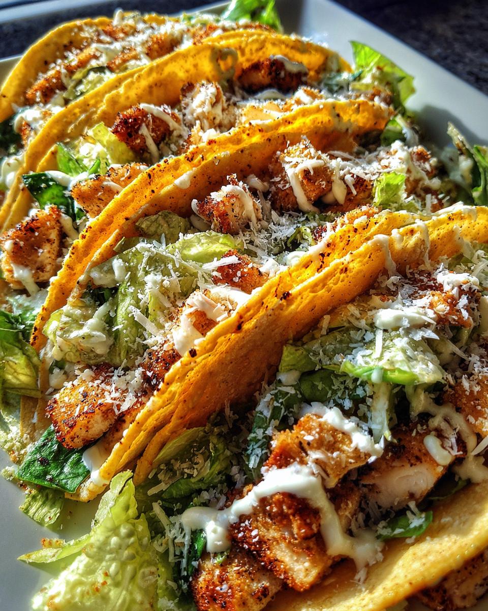 Chicken Caesar Salad Tacos - detail 3