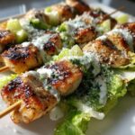 Juicy Chicken Caesar Skewers - 30 Minute Crowd Pleaser 10 Chicken Caesar Skewers