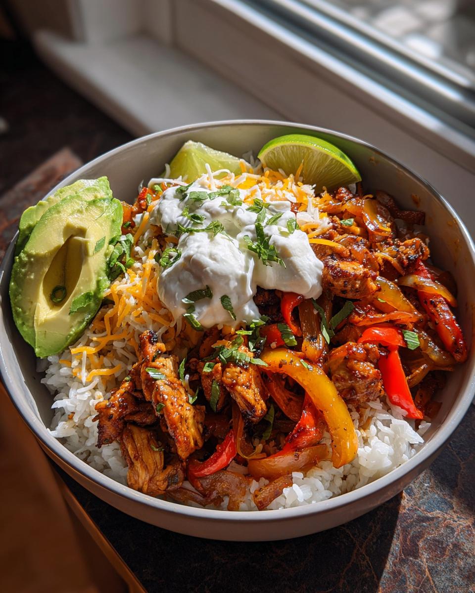 Chicken Fajita Taco Bowls - detail 4