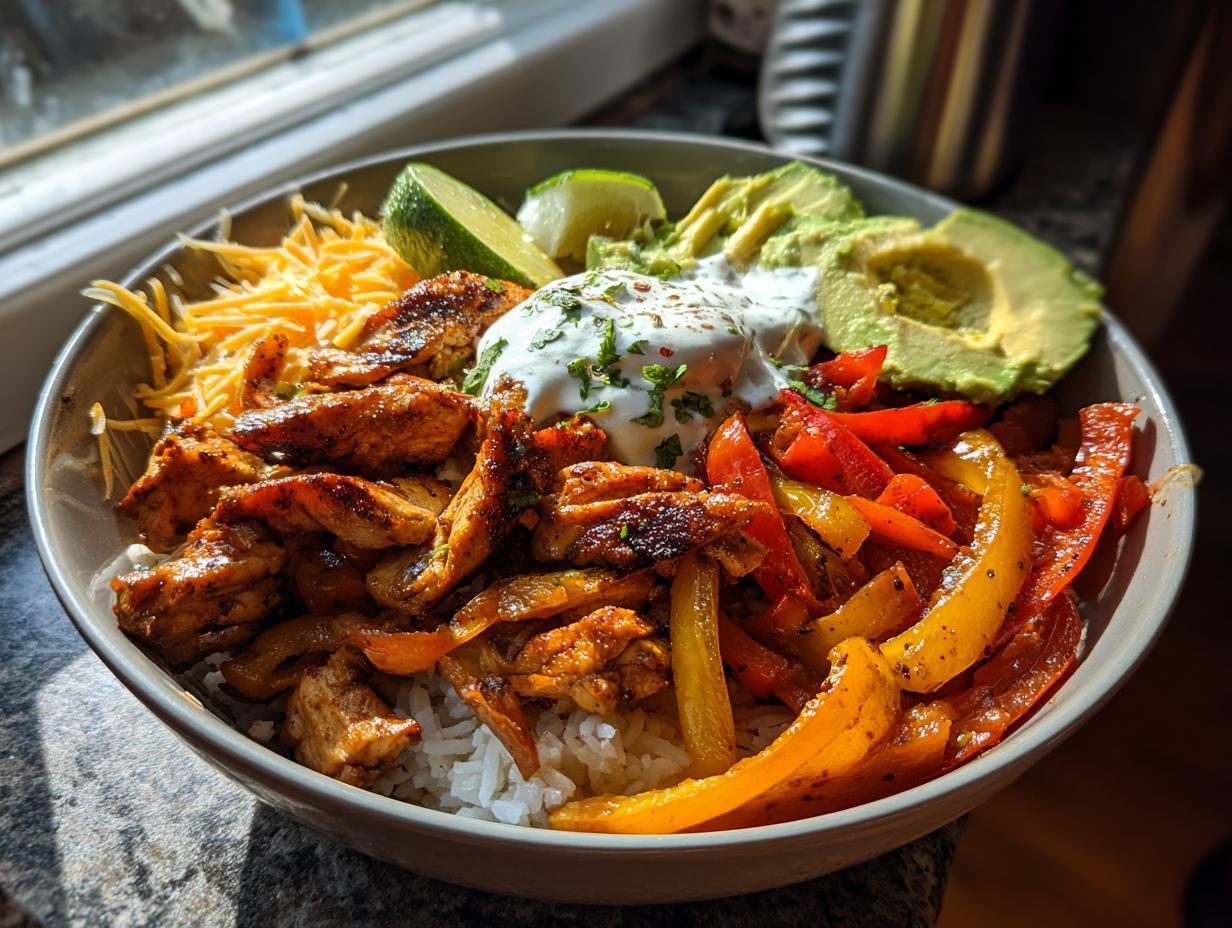 Chicken Fajita Taco Bowls
