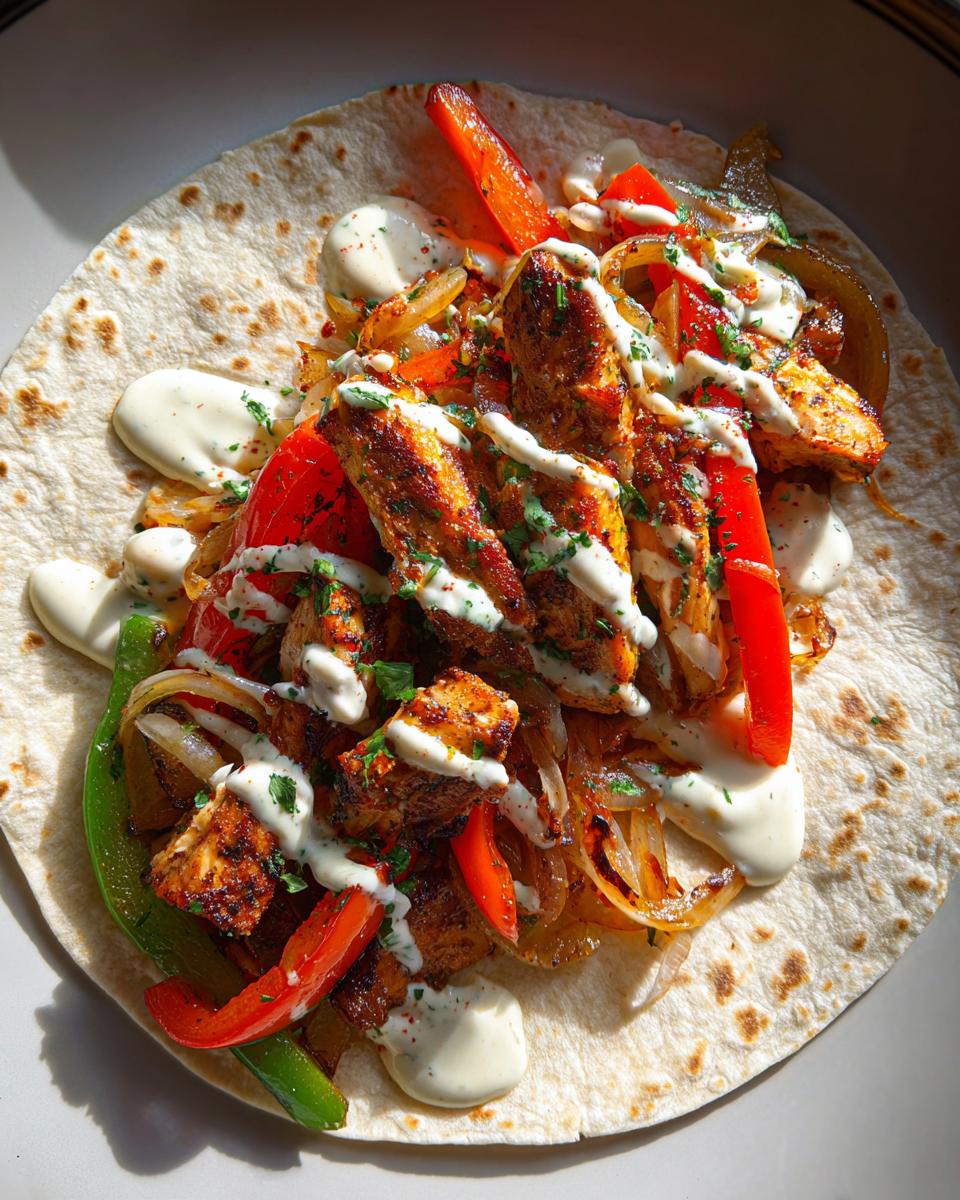 Chicken Fajitas with Lime Crema - detail 2