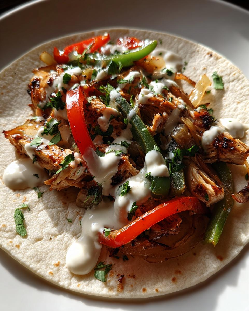 Chicken Fajitas with Lime Crema - detail 4