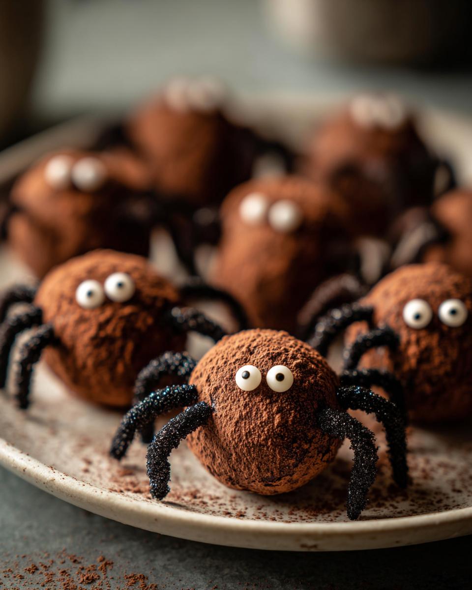 Chocolate Spider Truffles - detail 1