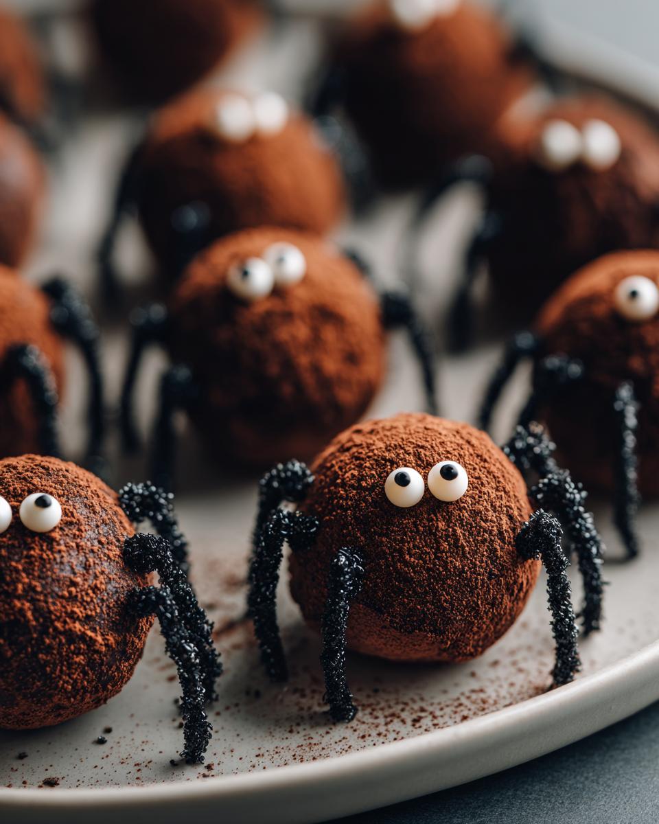 Chocolate Spider Truffles - detail 2