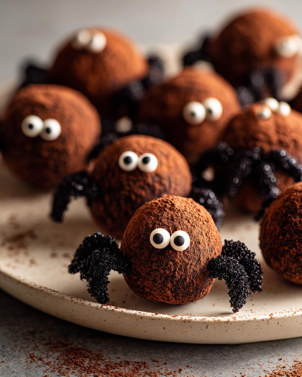 Chocolate Spider Truffles - detail 3