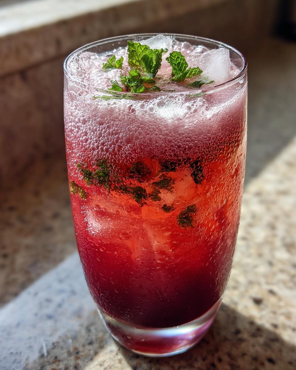 Creamy Pomegranate Mocktail - detail 1