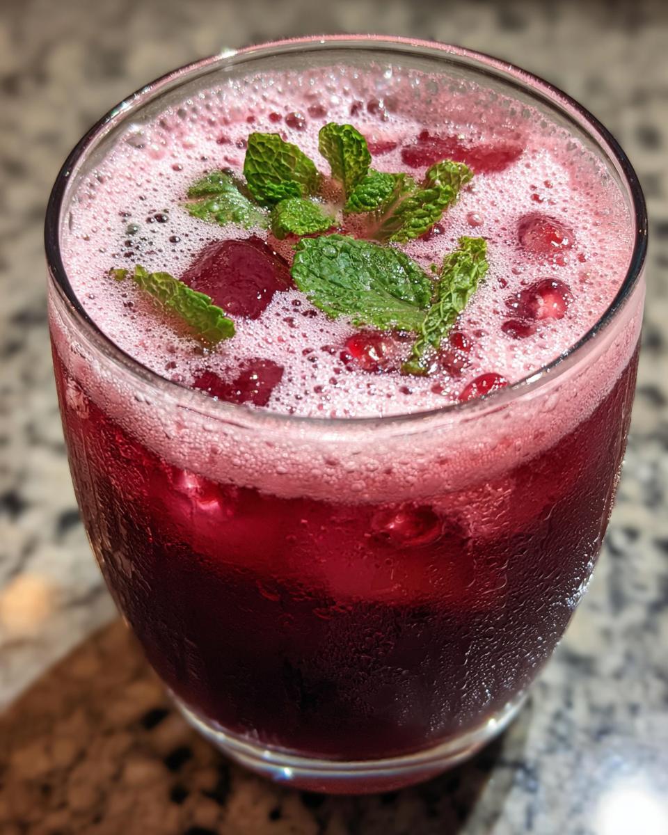 Creamy Pomegranate Mocktail - detail 2