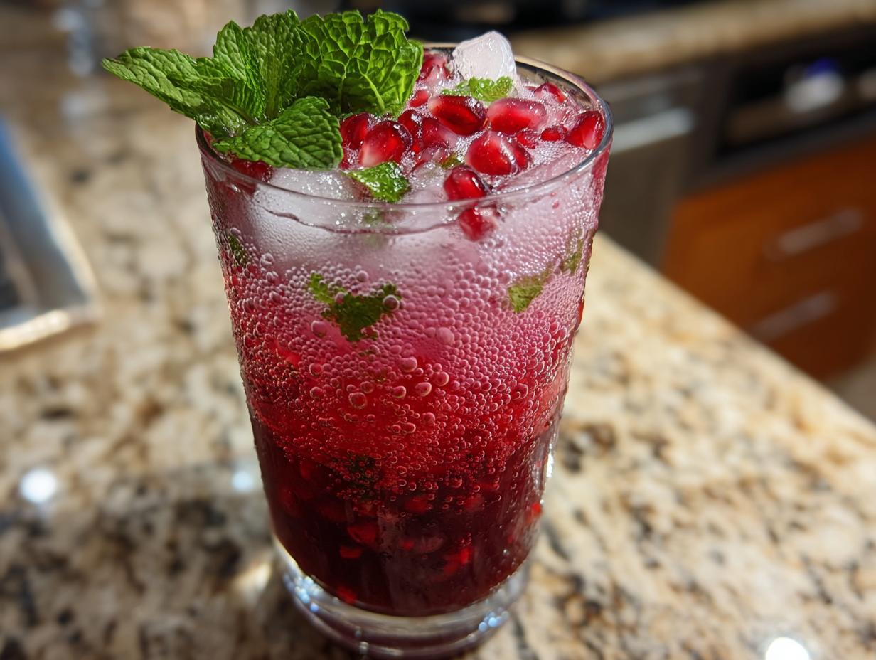 Creamy Pomegranate Mocktail