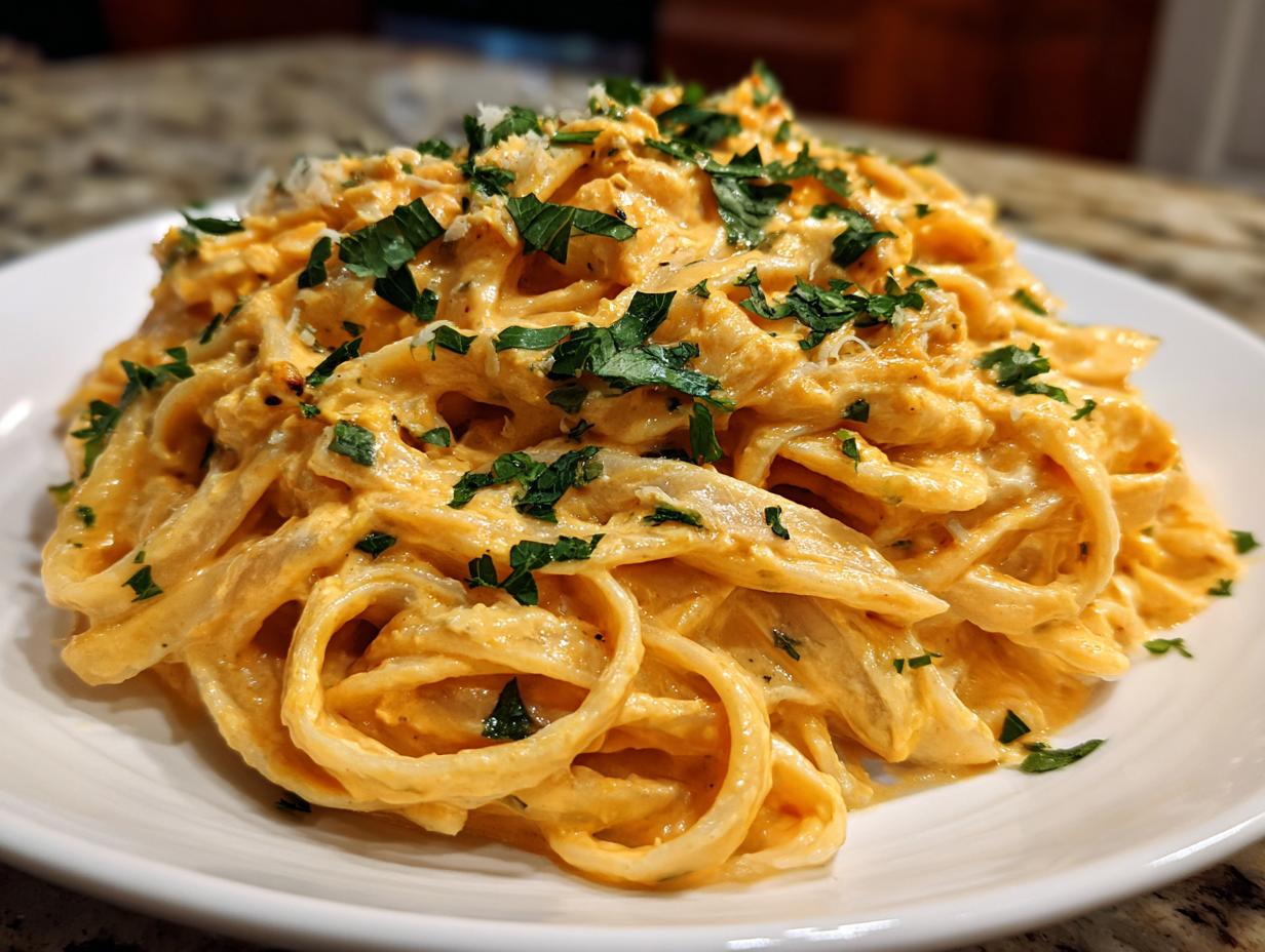 Creamy Pumpkin Alfredo Pasta