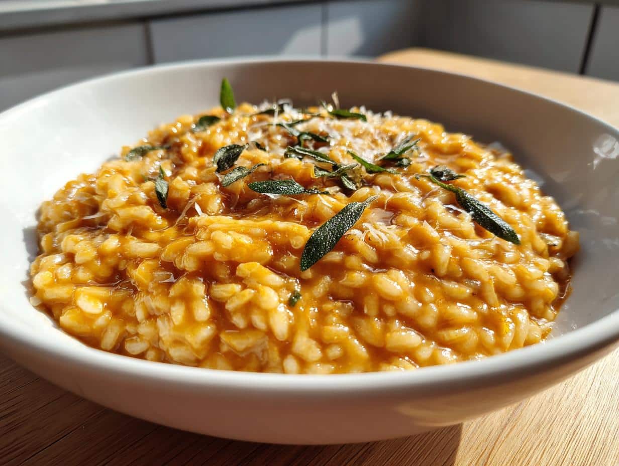 Creamy Pumpkin Sage Risotto