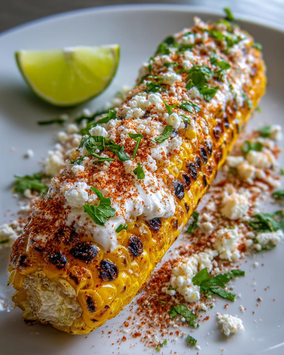 Elote (Mexican Street Corn) - detail 1