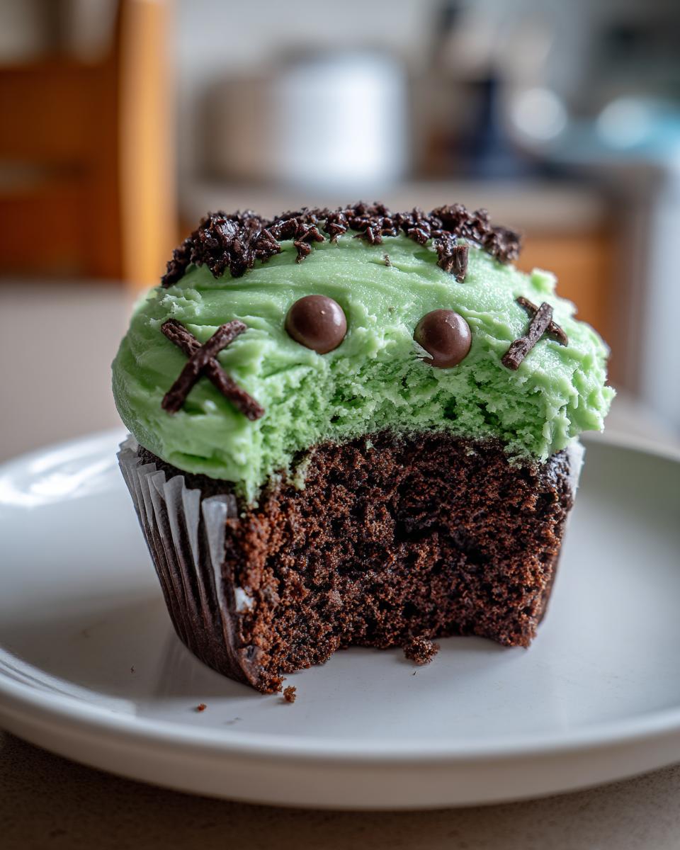 Spooktacular Frankenstein Cupcakes That'll Steal the Show in Just 30 Minutes! 7 Frankenstein Cupcakes - detail 2