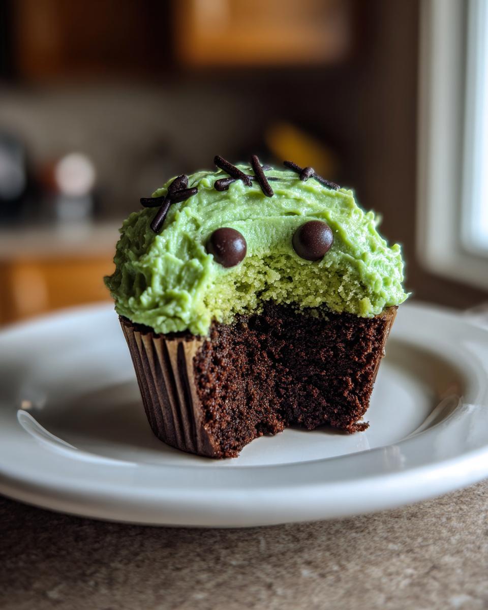 Spooktacular Frankenstein Cupcakes That'll Steal the Show in Just 30 Minutes! 9 Frankenstein Cupcakes - detail 4