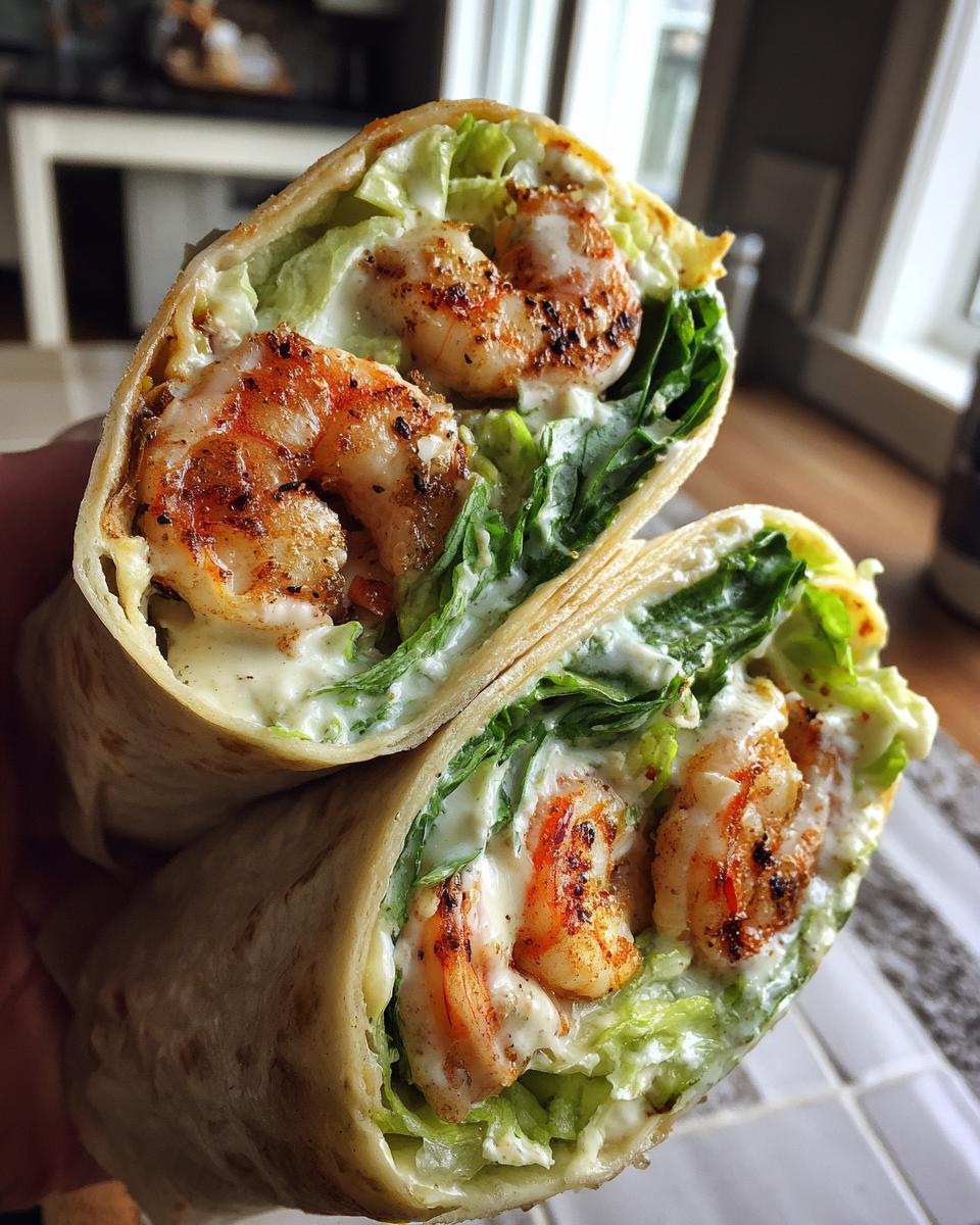 20-Minute Garlic Butter Shrimp Caesar Wrap - Irresistible Flavor Explosion 6 Garlic Butter Shrimp Caesar Wrap - detail 1