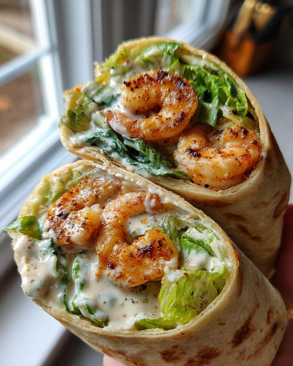 20-Minute Garlic Butter Shrimp Caesar Wrap - Irresistible Flavor Explosion 7 Garlic Butter Shrimp Caesar Wrap - detail 2