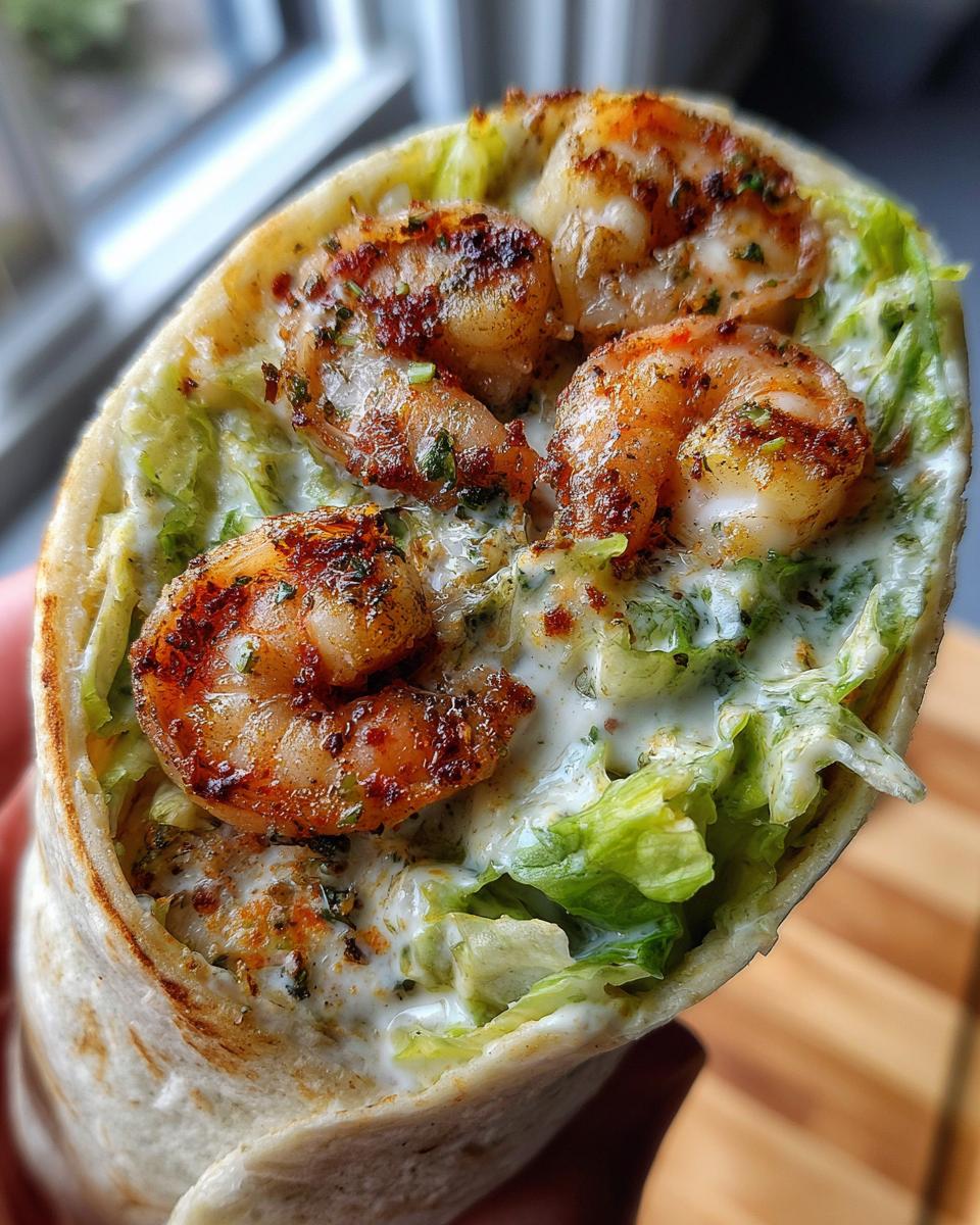 20-Minute Garlic Butter Shrimp Caesar Wrap - Irresistible Flavor Explosion 8 Garlic Butter Shrimp Caesar Wrap - detail 3
