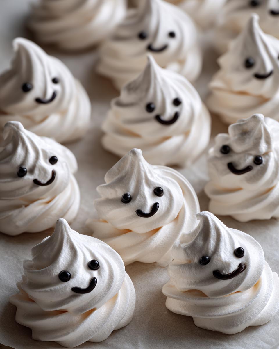 Ghost Meringue Cookies - detail 2