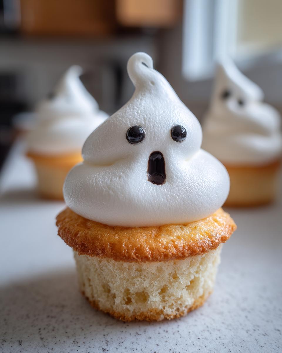 Ghost Meringue Cupcakes - detail 4